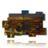 tableau de lumieres avec photos londres le soir - version: 11 pannelli 182x115cm