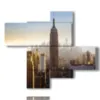 vue de dessus du tableau de new york - version: 4 pannelli 115x98cm