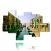 venice famous paintings in burano - version: 8 pannelli 175x112cm