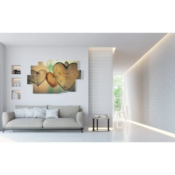 impresiones modernas con corazones