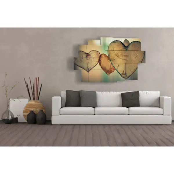 abstract paintings with hearts