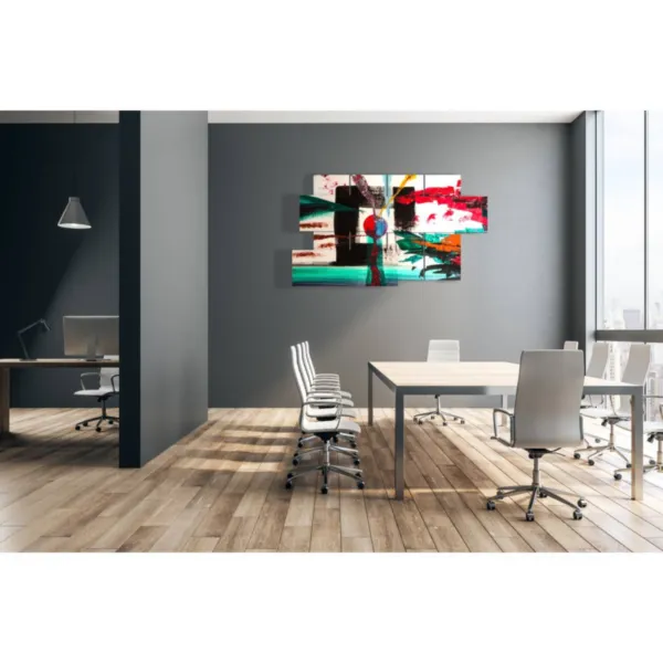 cuadros pintados a mano y coloridos