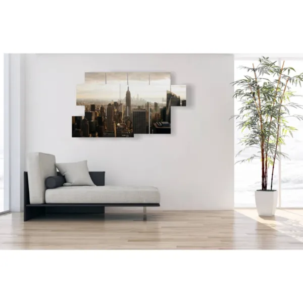 quadri skyline new york all'alba