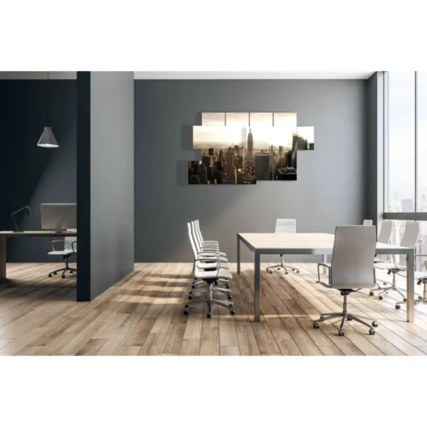 Impression du skyline de New York au lever du soleil