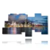 photos of hong kong palaces from the sea in a wonderful painting - version: 10 pannelli 207x106cm