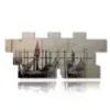 tableaux de venise gondoles et brouillard - version: 12 pannelli 232x106cm