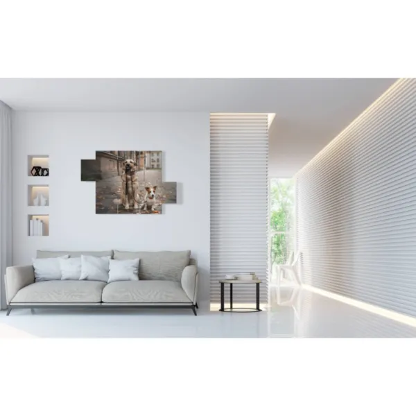 ''Prints of dogs, friends forever''