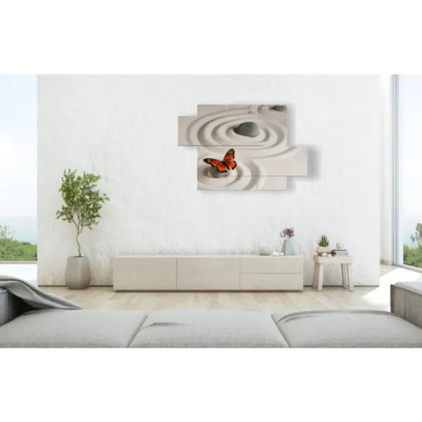 Paintings with modern butterflies