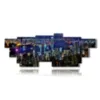 bild mit foto der stadt hongkong von oben gesehen - version: 16 pannelli 293x107cm