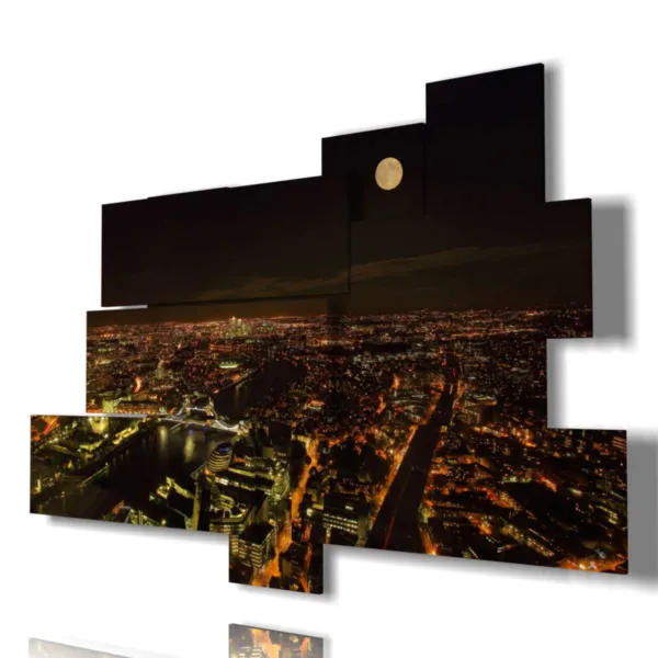 Print London at night