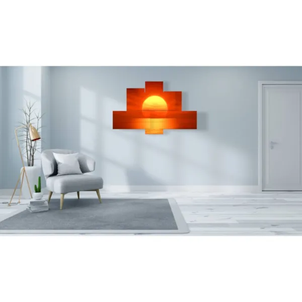 decoración atardecer