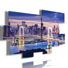 quadro sopra la città di Tokyo