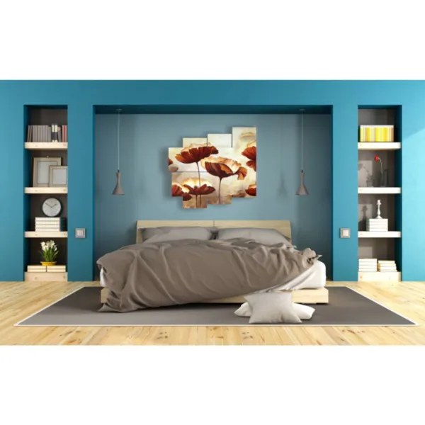 decorazione pareti con dipinti astratti