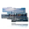 new york quadro arrivando dal mare - version: 9 pannelli 180x103cm