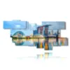 photos de singapour en tableau reflete sur la mer - version: 12 pannelli 236x112cm