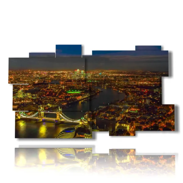 photo of London in the evening