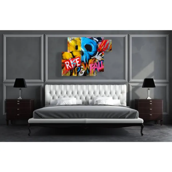 Decorative wall art with kitchen-themed inscriptions