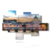 modern painting rome and castel sant angelo - version: 8 pannelli 175x112cm