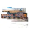 tableau moderne rome et castel sant angelo - version: 9 pannelli 180x103cm