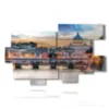 modern painting rome and castel sant angelo - version: 10 pannelli 186x115cm