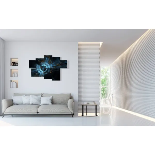 stampe moderne blu e nere