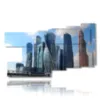 quadro con foto mosca russia nei suoi palazzi altissimi - version: 9 pannelli 184x108cm