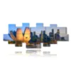 singapore city photo in a painting - version: 14 pannelli 275x107cm