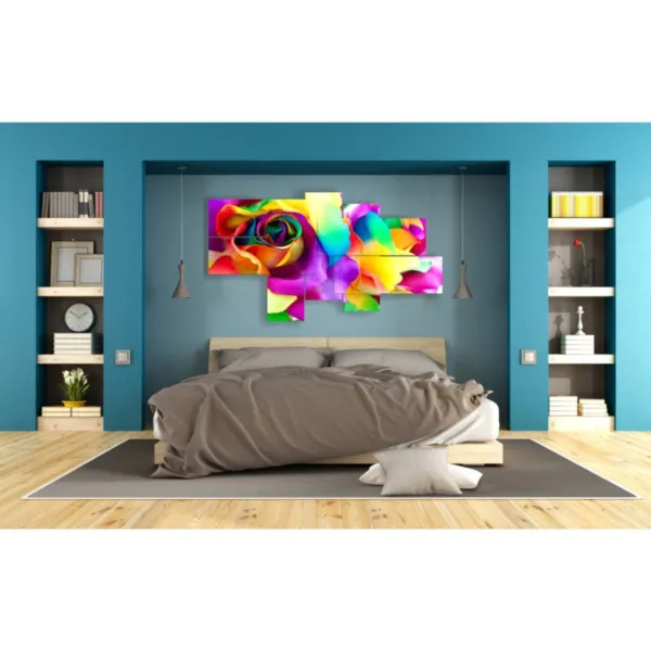 abstract floral interior design