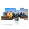 singapore city photo in a painting - version: 10 pannelli 207x106cm
