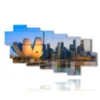 singapore city photo in a painting - version: 9 pannelli 200x111cm