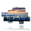famous painting venice and its gondolas at sunset - version: 8 pannelli 185x113cm