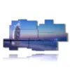 bild dubai mit burj al arab vom meer aus gesehen - version: 11 pannelli 214x107cm