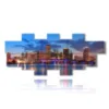 painting with images of miami - version: 11 pannelli 232x98cm
