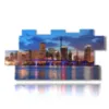 painting with images of miami - version: 11 pannelli 202x103cm