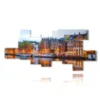 quadro con foto case amsterdam - version: 12 pannelli 257x117cm