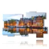 tableau avec photos maisons amsterdam - version: 11 pannelli 193x115cm