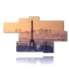 tableau tour eiffel au coucher du soleil - version: 7 pannelli 180x106cm