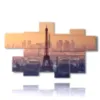 painting tour eiffel at sunset - version: 7 pannelli 175x108cm