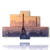 bild tour eiffel bei sonnenuntergang - version: 6 pannelli 135x85cm