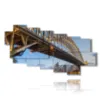 photo sydney tower tableau de harbour bridge - version: 9 pannelli 200x111cm