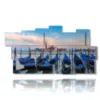 paintings venice modern blue gondolas - version: 11 pannelli 197x106cm