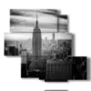 paintings new york black and white shady - version: 5 pannelli 104x92cm