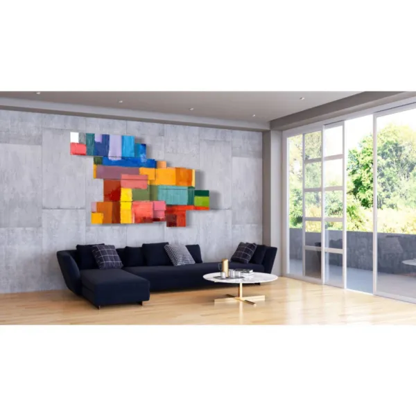 arredamento con quadri geometrici