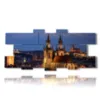 marco de fotos de la ciudad de noche praga - version: 13 pannelli 233x107cm