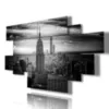 Modern black and white New York paintings