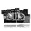 bild schwarz weiss oldtimer - version: 11 pannelli 197x106cm