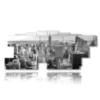 bild new york schwarz weiss panorama - version: 13 pannelli 239x101cm