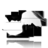 painting with sensual black and white photos - version: 9 pannelli 171x108cm