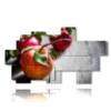 manzanas de cuadro de frutas - version: 10 pannelli 200x113cm