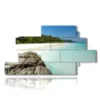 modern sea paintings koh tachai white sand beach tropical paradise thailand - version: 12 pannelli 220x119cm